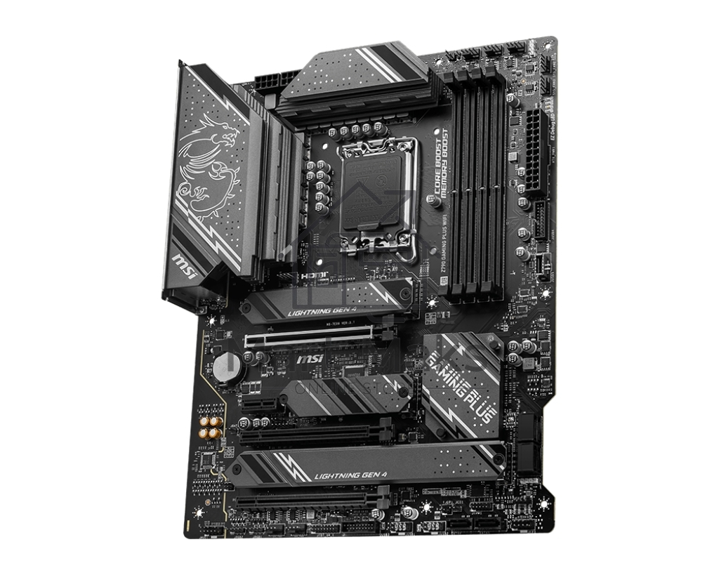 Материнская плата MSI Z790 GAMING PLUS WIFI, LGA 1700, 4xDDR5, 1xPCIe 5.0 x16, 1xPCIe 4.0 x16, 4xM.2, 6xSATA, 1xHDMI, 1xDP, 2.5 Gigabit Ethernet, 7.1 аудио, ATX