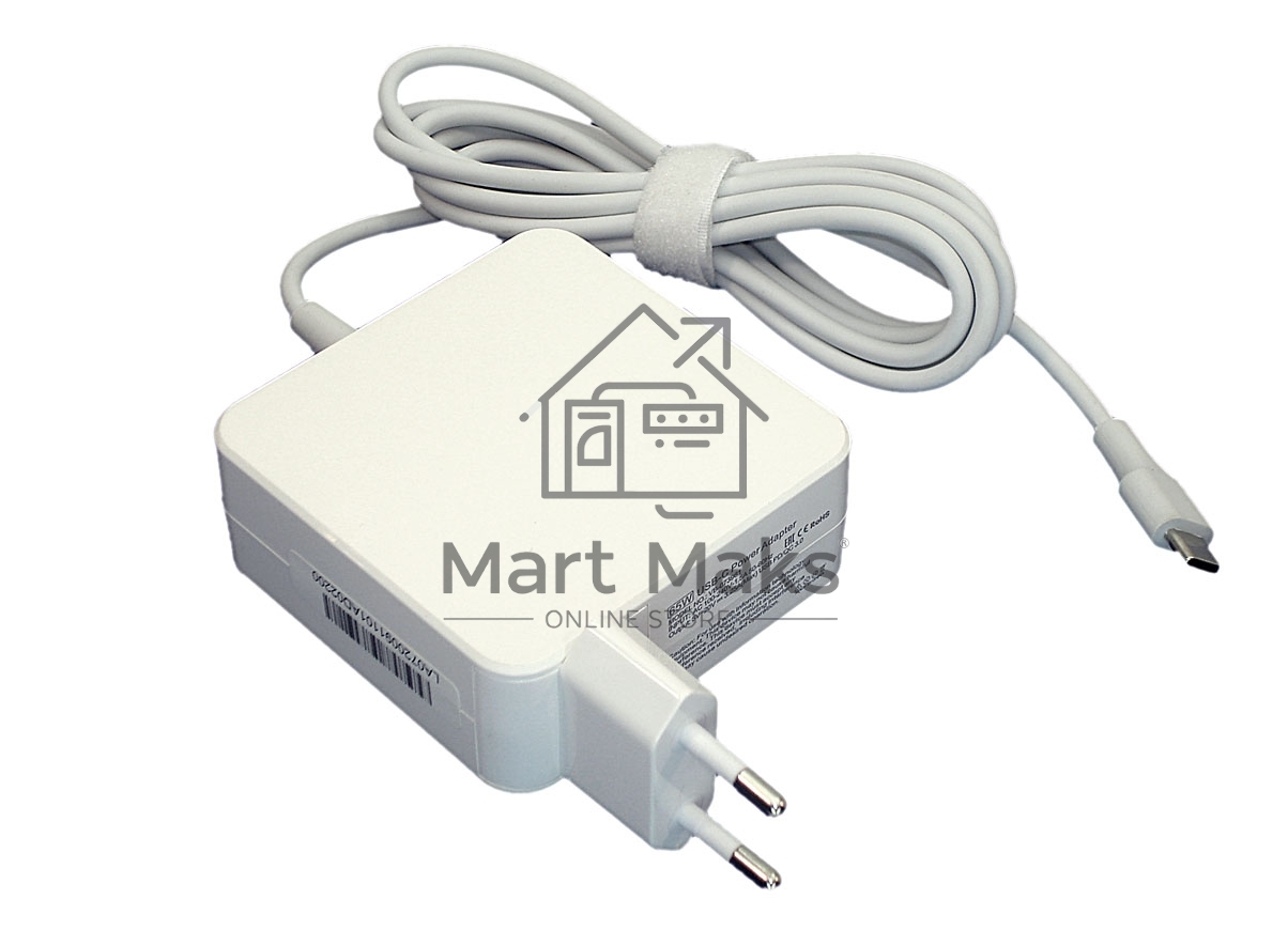 Блок питания (сетевой адаптер) для ноутбуков Xiaomi 65W USB Type-C OEM белый