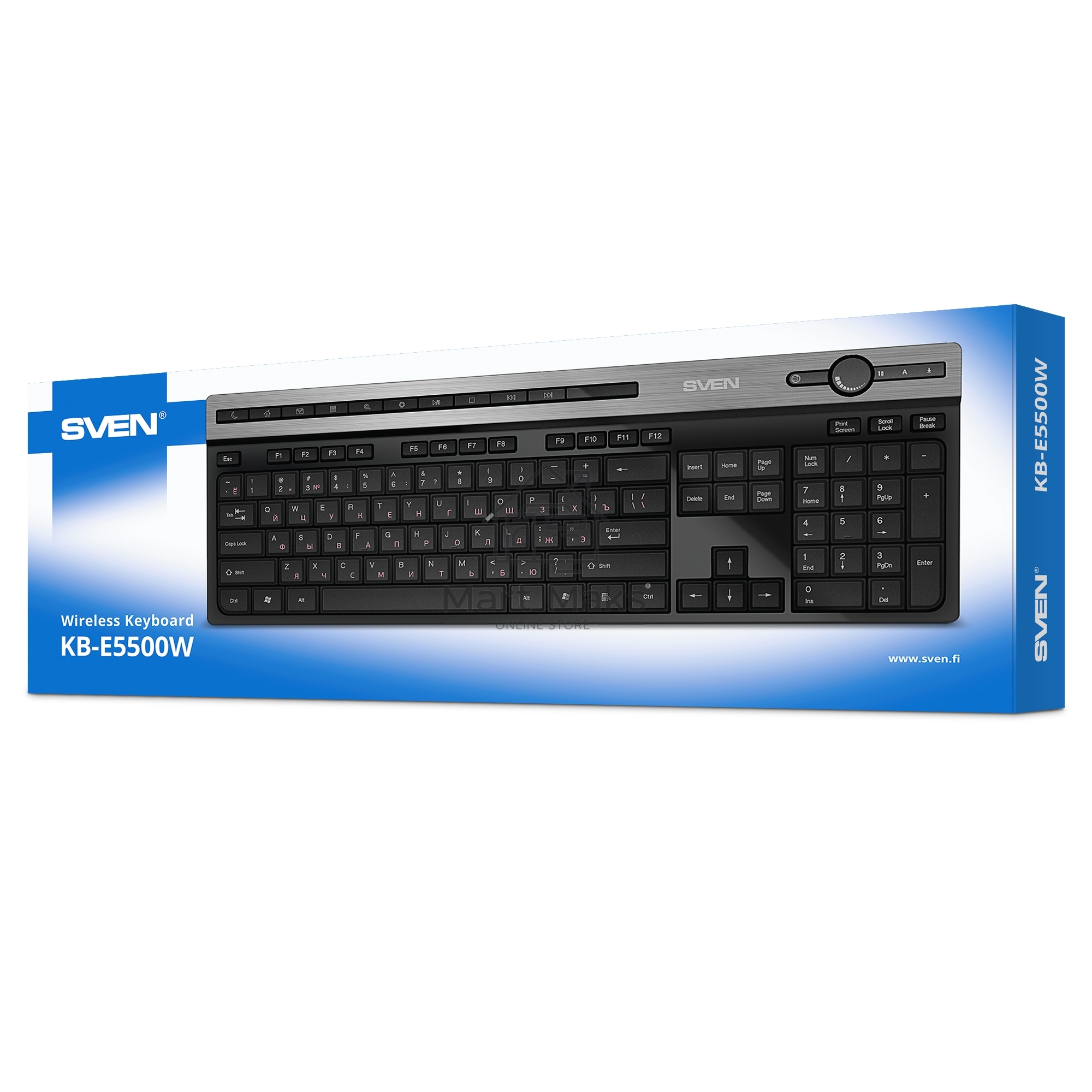 Клавиатура SVEN KB-E5500W беспроводная USB черный