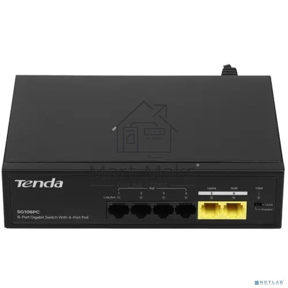 Коммутатор TENDA SG106PC 6PORT 10/100/1000M