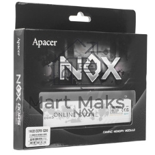 Оперативная память Apacer Nox, DDR5, 16GB (1x16 GB), 5200 MHz, CL40, DIMM, радиатор, черный