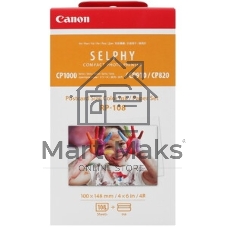 Набор Canon RP-108 (8568B001) бумага (10x15см) и цветные красители для SELPHY CP1200. 108 страниц.