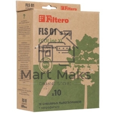 Комплект бумажных пылесборников Filtero FLS01 (S-bag) (10+фильтр) ECOLine XL (R)