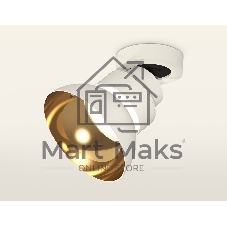 Светильник Ambrella Light XM8101101 SWH/PYG/CL белый песок/золото желтое полированное/прозрачный GX53