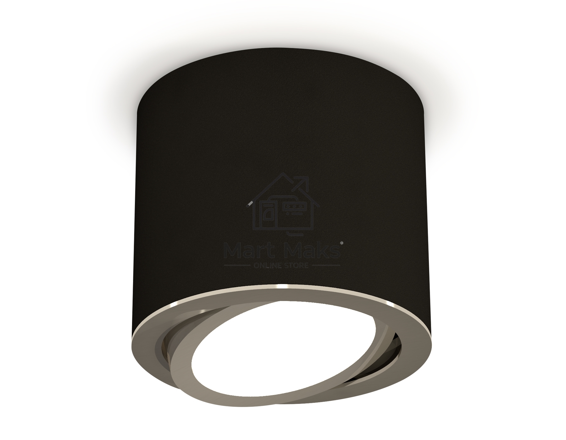 Светильник Ambrella Light XS7402002 SBK/PSL черный песок/серебро полированное MR16 GU5.3 (C7402, N7003)
