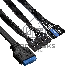 Компьютерный корпус Miditower ExeGate AA-442U2-UNS500 (ATX, БП UNS500 с вент. 12см, 1хUSB+2хUSB 3.0, аудио, черный)