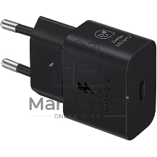 Сетевое зарядное устройство Samsung EP-T2510 25W Type-C черный + cable