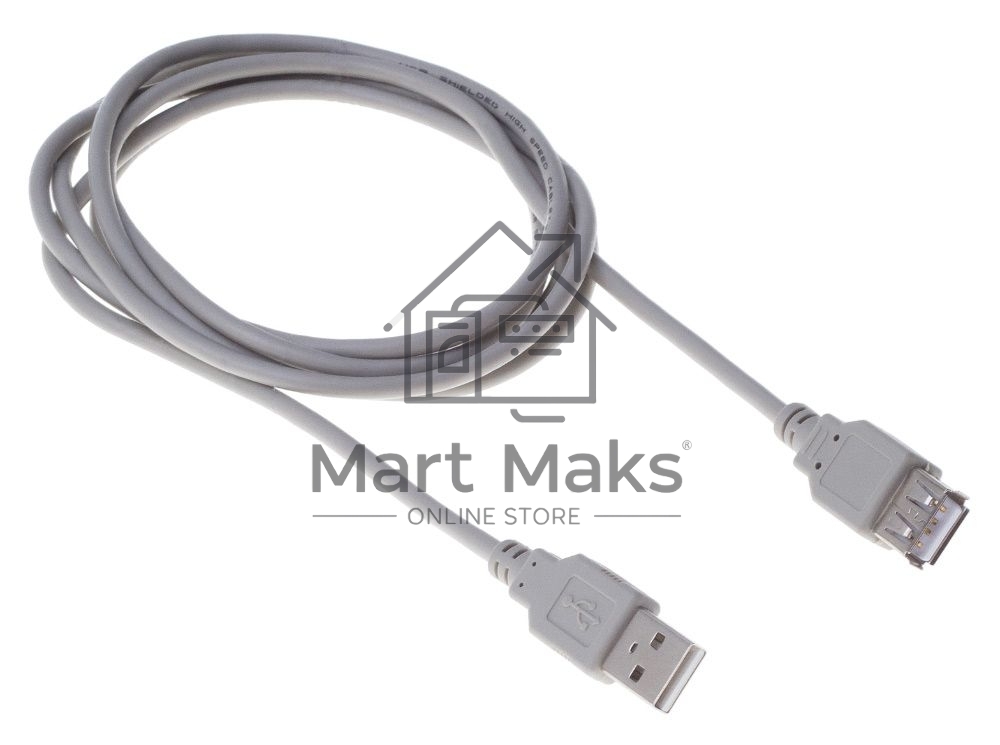 Кабель Buro BHP RET USB_AF18 USB A(m) USB A(f) 1.8м серый блистер