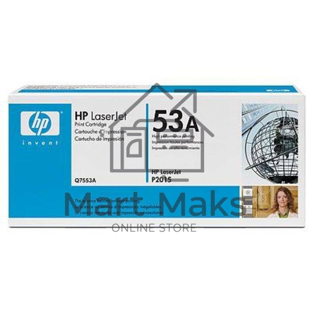 Картридж лазерный HP Q7553A черный для LaserJet P2015 3000 стр.