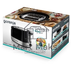 Тостер Gorenje T850BK 850 Вт, черный/серебристый