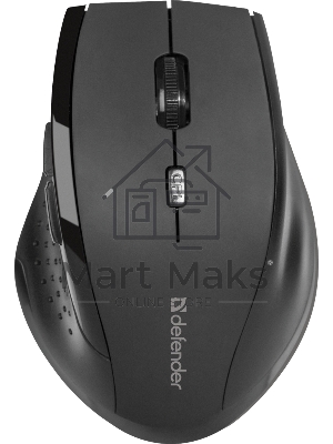 Мышь беспроводная Defender Accura MM-365 черный, 1600 dpi, радиоканал, USB, кнопки - 6