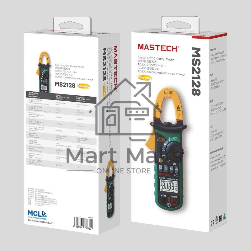 Токовые клещи MS2128 MASTECH
