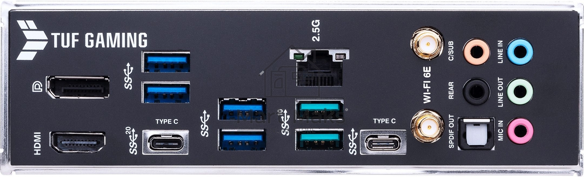 Материнская плата ASUS TUF GAMING Z690-PLUS WIFI, LGA1700, Z690, 4*DDR5, DP+HDMI, CrossFireX, SATA3 + RAID, Audio, Gb LAN, USB 3.2*8, USB 2.0*2, COM*1 header (w/o cable), ATX; 90MB18V0-M0EAY0