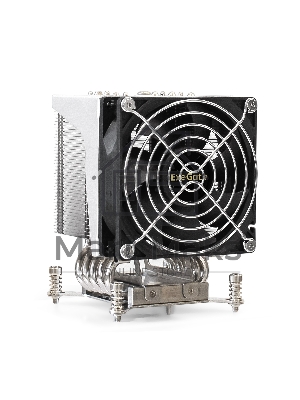Кулер для процессора ExeGate ESNK-P0050AP4.PWM.4U.2011.Cu серебристый, 92 мм, алюминий/медь, 3800 об/мин, 44 дБ, 4 pin, 165 Вт, 125.8 мм