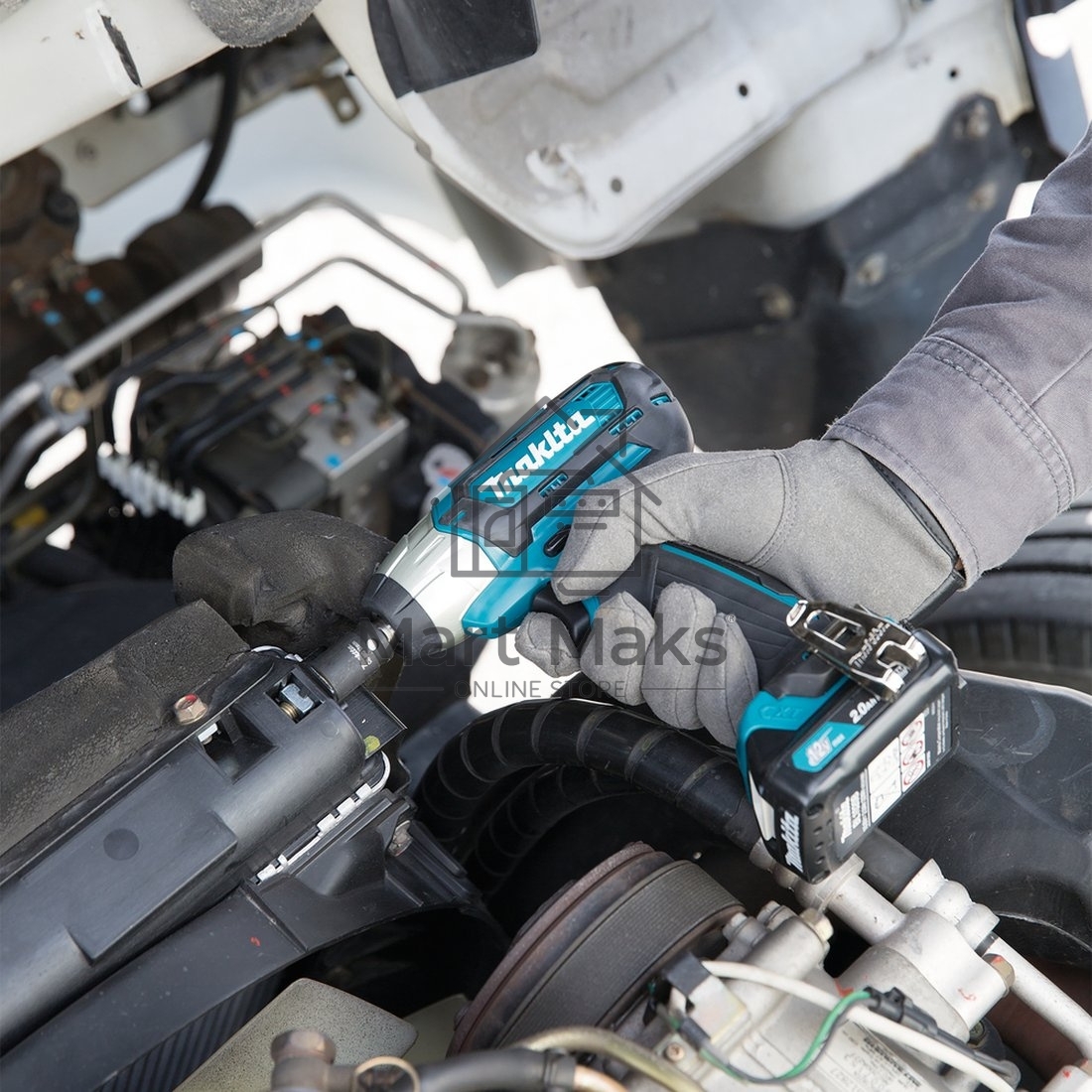 Гайковерт ак(уд) Makita TW140DWAE , 10.8В,2х2Ач Li-ion,0-3200у\м,140Нм,3\8