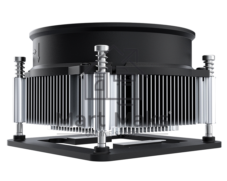 Кулер ID-COOLING DK-19 PWM серебристый/черный 92мм алюминий 2200rpm 26db 4-pin 95W 55мм
