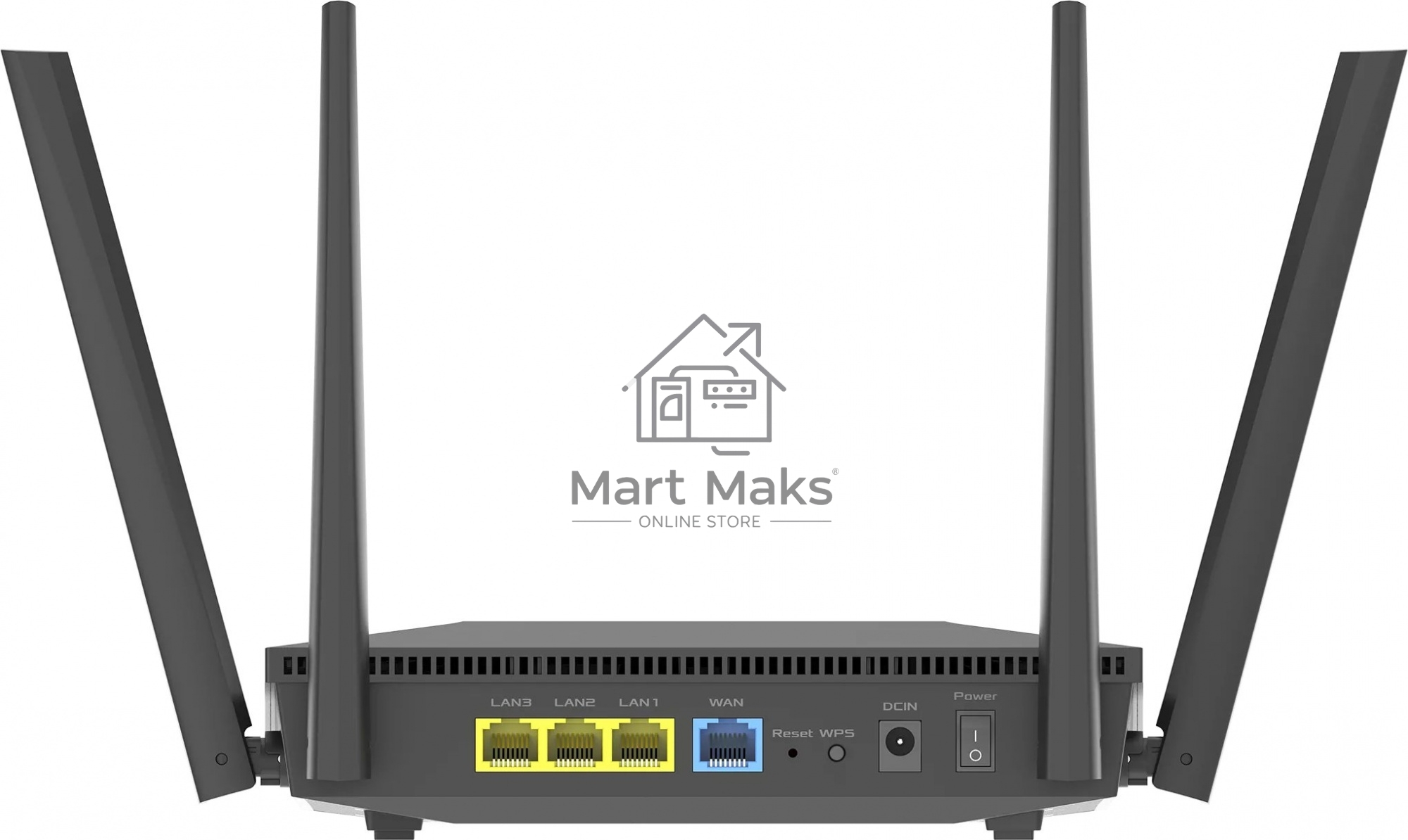 Роутер беспроводной Asus RT-AX52 AX1800 10/100/1000BASE-TX черный