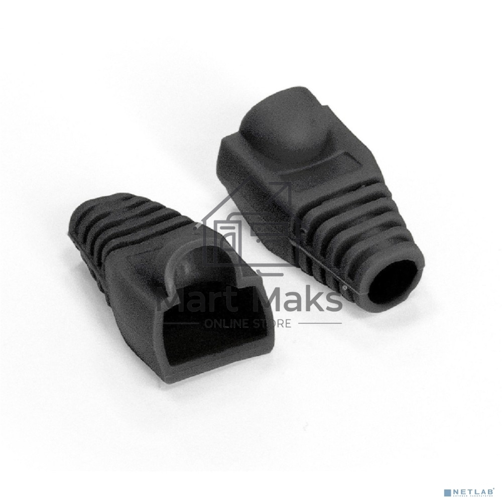 Колпачок ExeGate BC45-100-BK изолирующий для коннектора RJ-45, черный (100шт)