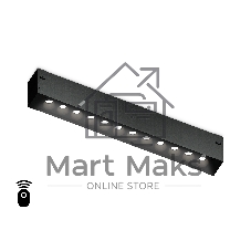 Управляемый светодиодный светильник для шинопровода Magnetic Ambrella light GL1302 BK черный IP20 12W 3000K-6400K 220V 24° 232*25*42 (Без ПДУ)