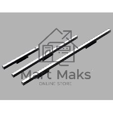 Трековый линейный светильник Ambrella light GL4455 BK черный IP20 10W 3CCT 3000-6000K SMART 48V 120° 304*22*45