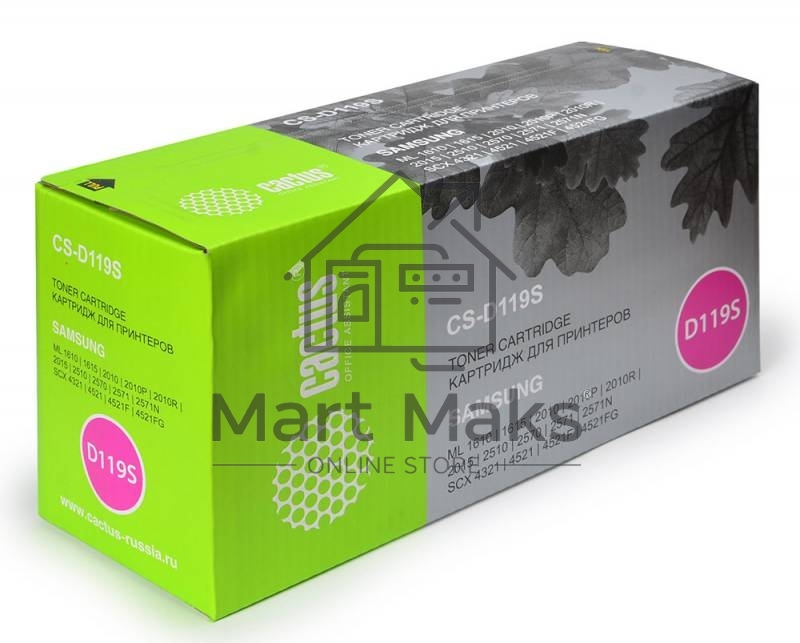 Картридж лазерный Cactus CS-D119S черный (2000 стр.) Samsung ML-1610/1615/1620/1625 ML-2010/2015/2020/2510/2570/257