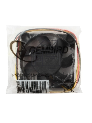 Вентилятор для корпуса Gembird D40SM-12A-25 черный, 40 мм, 5000 об/мин, 27 дБ, 3 pin