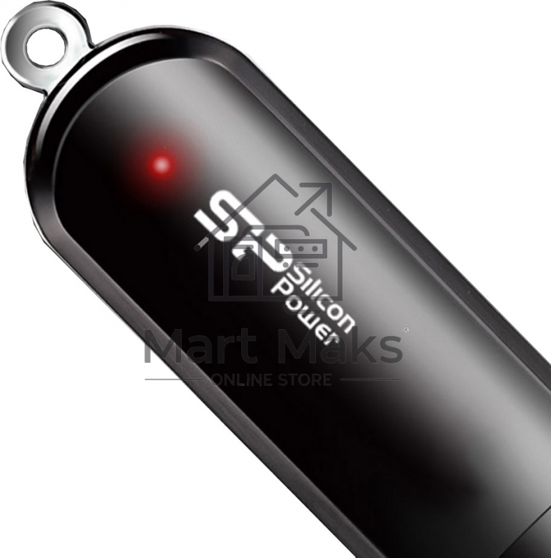 Флешка USB R/W Silicon Power R/W 64Gb LuxMini 322 SP064GBUF2322V1K USB2.0 черный