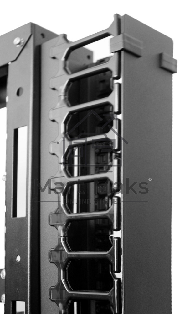 Вертикальный кабельный органайзер с пластиковыми пальцами 42U для шкафов ШТК-СП