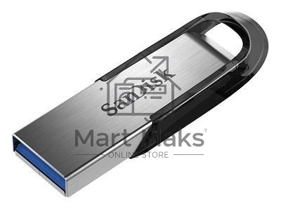 Флешка USB Sandisk CZ73 Cruzer Ultra Flair (SDCZ73-032G-G46), 32Gb, USB 3.0, R/W 150/45, серебристый/черный