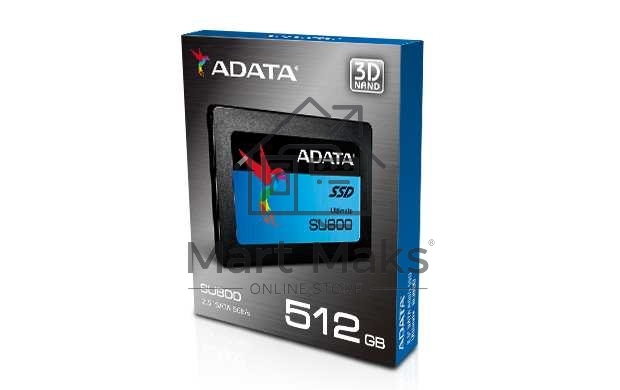 Накопитель SSD ADATA SU800, 512Gb, SATA III, 2.5