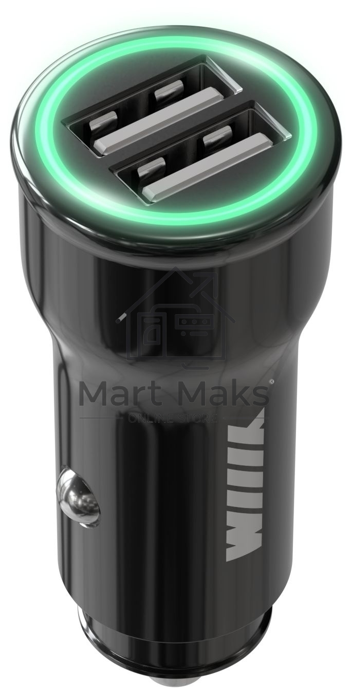Автомобильное зарядное устройство Wiiix UCC-5-2-01-ANT 2.4A (PD) 2xUSB черный