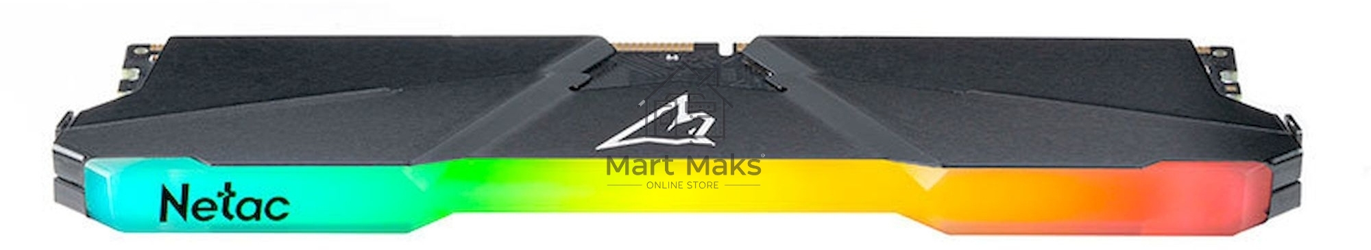 Оперативная память NETAC Shadow, DDR4, 16GB (2x8GB), 3200MHz, CL16, DIMM, с радиаторами, RGB, серый