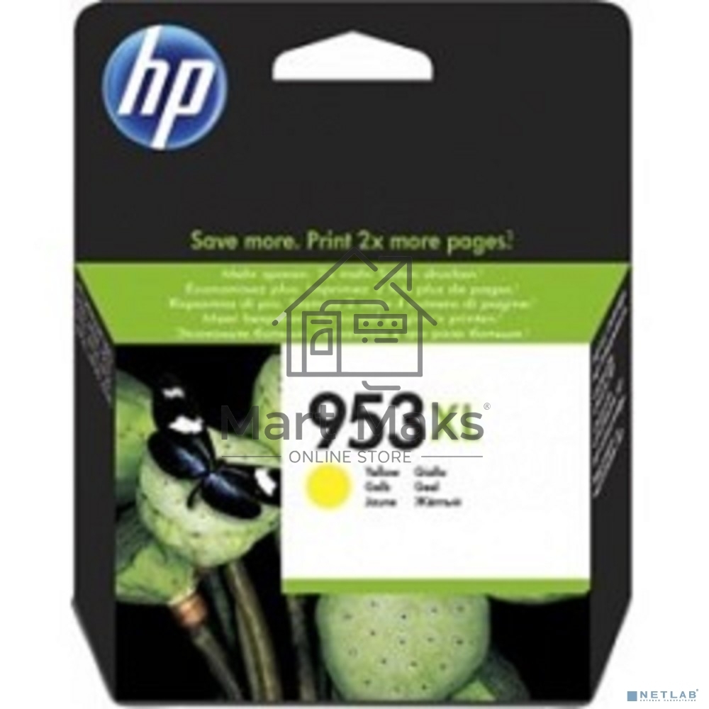 Картридж струйный HP 953XL F6U18AE желтый для HP OJP 8710/8715/8720/8730/8210/8725 (1600стр.)