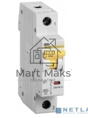 Выключатель автоматический IEK MVA31-1-025-B 25A тип B 6kA 1П 230В 1мод белый (упак.:1шт)