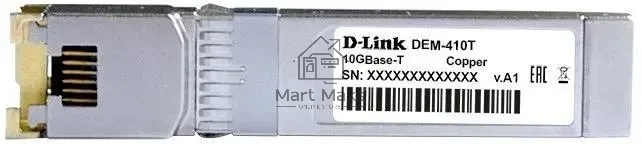 Трансивер D-Link 410T/A2A SFP+ с 1 портом 10GBase-T (до 80 м)