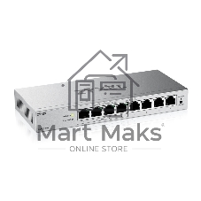 Коммутатор ZYXEL GS1200-8HPV3-EU0101F, 8×1 Гбит/с, 4×PoE+, 68 Вт, управляемый