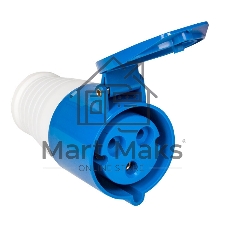 Розетка кабельная 32А 220В 2P+E IP44 (223) EKF ps-223-32-220