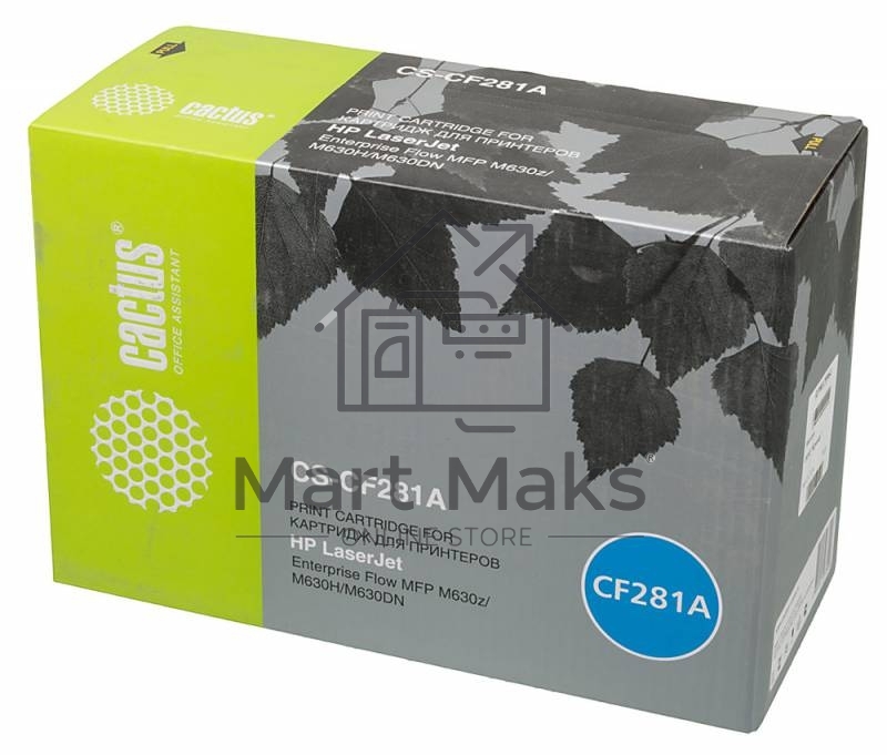 Картридж лазерный Cactus CS-CF281A черный (10500 стр.) для HP LJ Enterprise M630