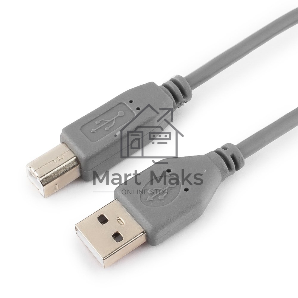 Кабель USB 2.0 Pro Cablexpert CCP-USB2-AMBM-6G, AM/BM, 1.8м, экран, серый
