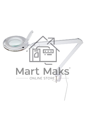 Лупа на струбцине Rexant, круглая, 3D, с подсветкой 60 LED, сенсорный регулятор яркости, белая 31-0531