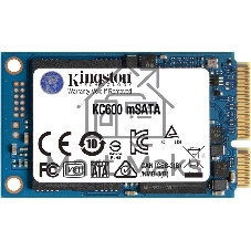 Накопитель SSD Kingston KC600, 512Gb, mSATA, R/W 550/520