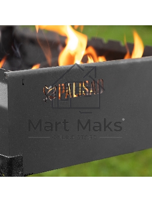 Мангал сварной, 605х375х138/640 мм, сталь 2 мм, Camping Palisad