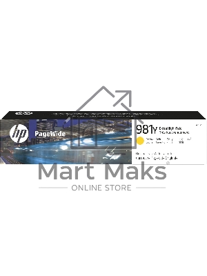 Картридж струйный HP 981Y желтый Original PageWide Crtg