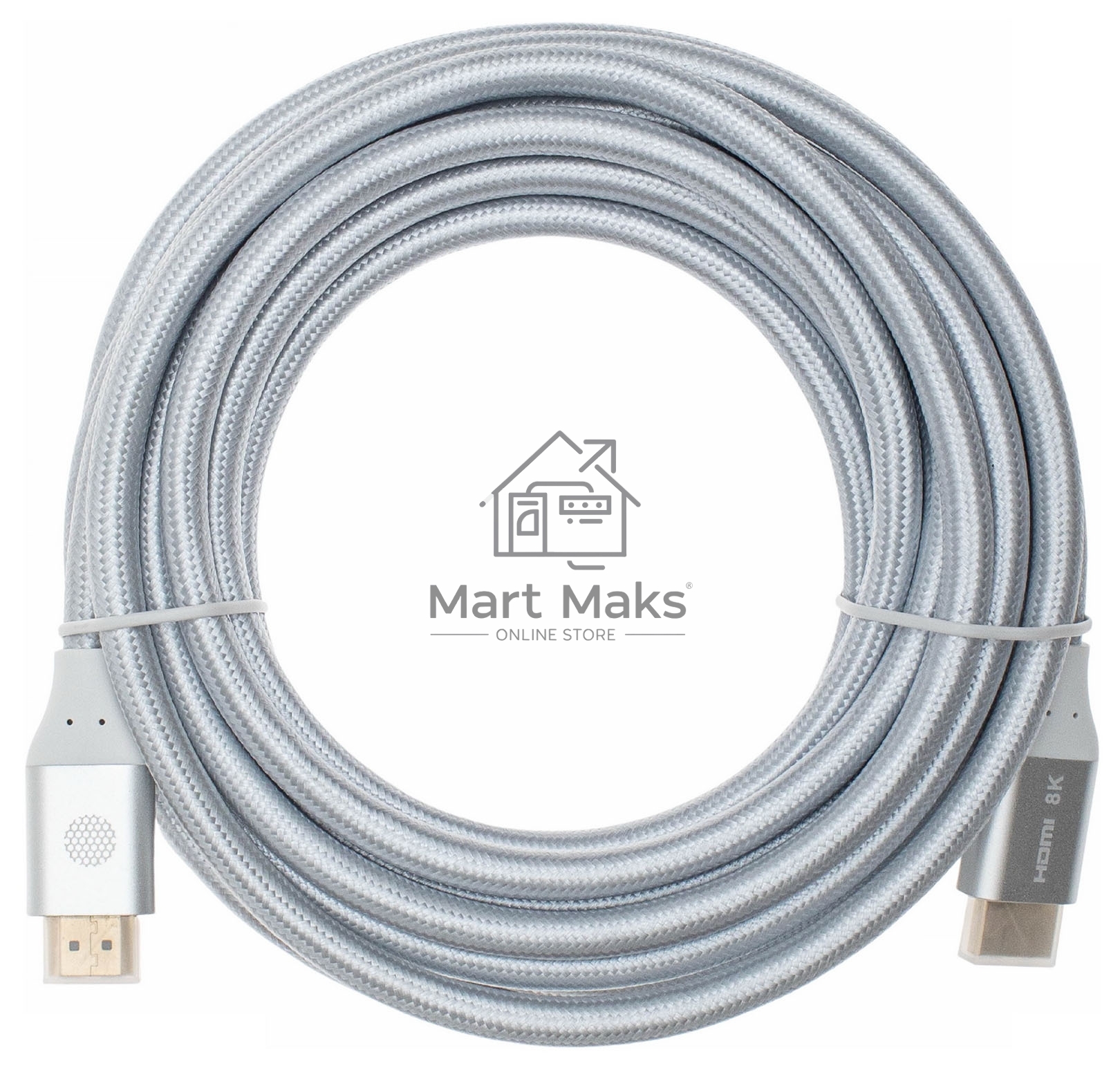 Кабель аудио-видео Cactus CS-HDMI.2.1-5 HDMI (m)/HDMI (m) 5м. Позолоченные контакты серебристый