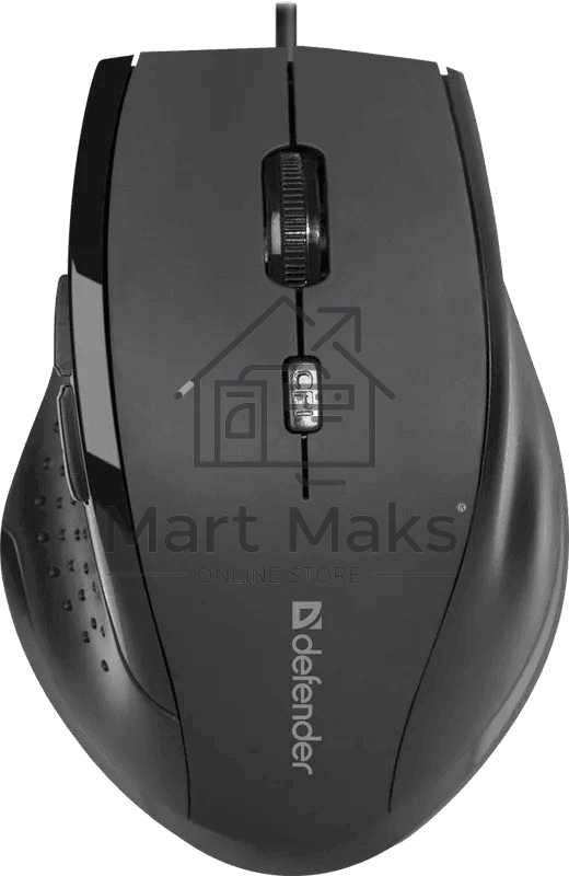 Мышь проводная Defender Accura MM-362 черный, 1600 dpi, USB, кнопки - 6