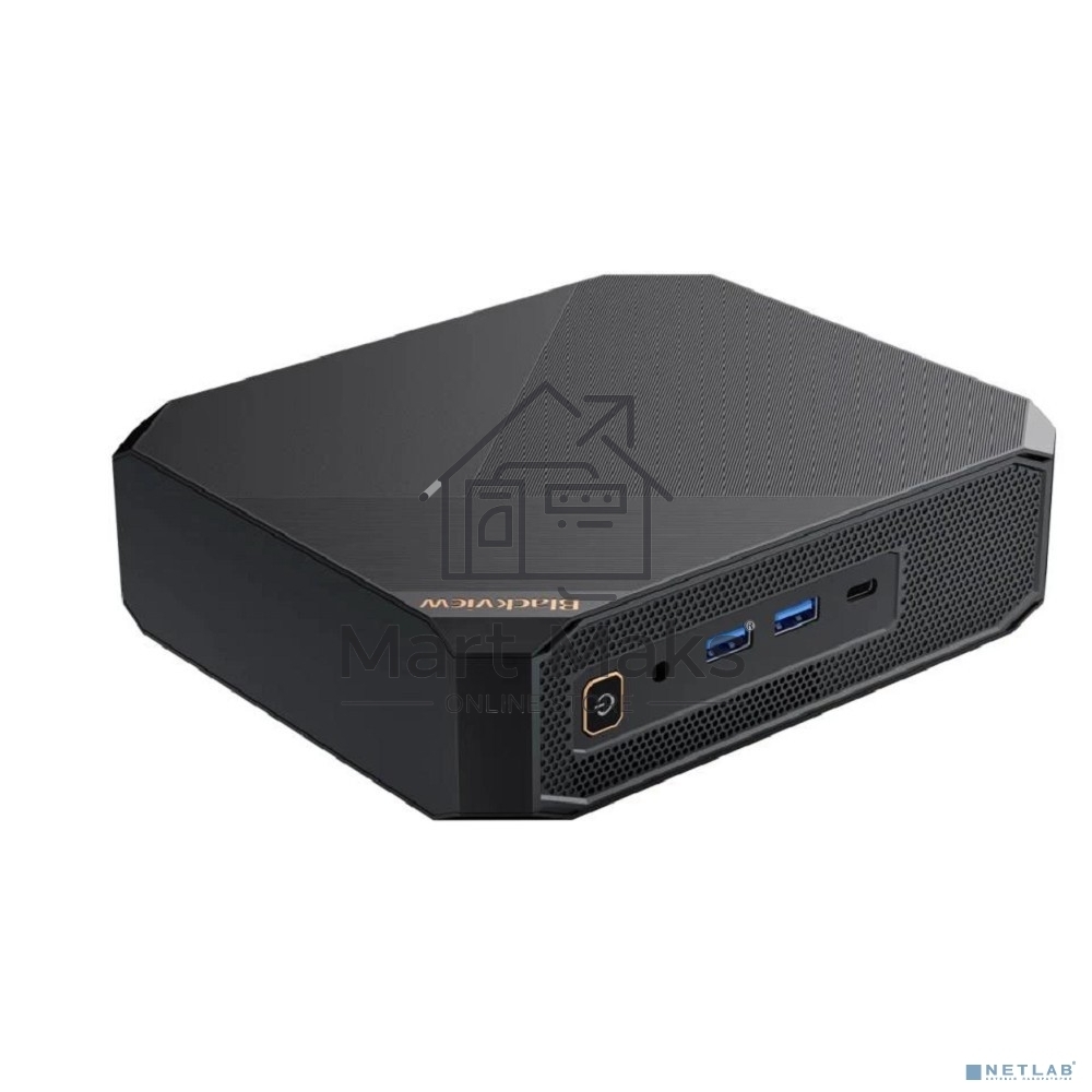 Мини ПК Blackview MP200 (Intel I9-11900H) 16+1TB, WIFI a/b/g/n/ac, Bluetooth 4.2, Win11 Pro, USB3.0, HDMI 1.4b Type A *2, RJ45*1, 5.5/2.1mm DC Jack *1, 3.5mm Phone Jack*1, Colour: Black