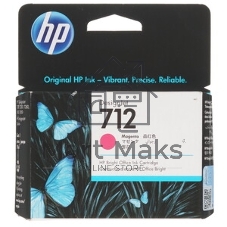 Картридж струйный HP 712 3ED68A пурпурный (29мл) для HP DJ Т230/630