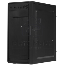 Компьютерный корпус Miditower ExeGate XP-332-UNS500 (ATX, БП UNS500 с вент. 12см, 2*USB, аудио, черный)