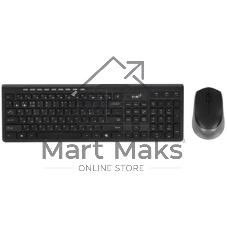 Клавиатура Genius Slimstar 7250BT гибридная, Bluetooth, радиоканал, сосновое дерево/чёрный