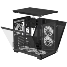 Компьютерный корпус без блока питания Case PCCooler C3T500 ARGB BK, Midi-Tower, TG, 6x120мм ARGB, 1xUSB-C 3.1 + 2xUSB-A 3.0, ATX, mATX, mITX черный